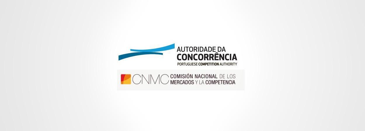 logotipos da Autoridade da Concorrência e da Comissão Nacional para os Mercados e Concorrência de Espanha, em conjunto 