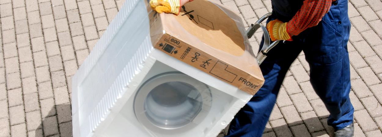 entrega máquina de lavar