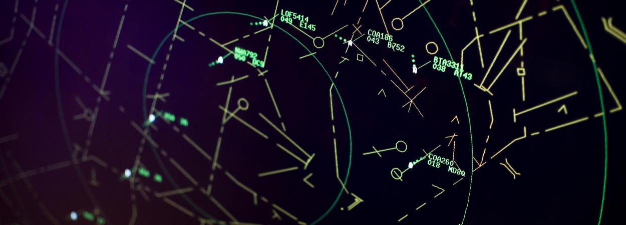 painel de controlo aéreo