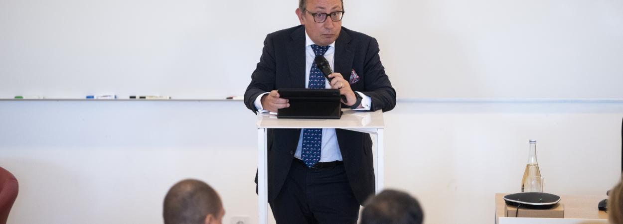 Miguel Moura e Silva na sessão de encerramento da conferência VdA