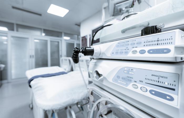 equipamento de endoscopia em hospital