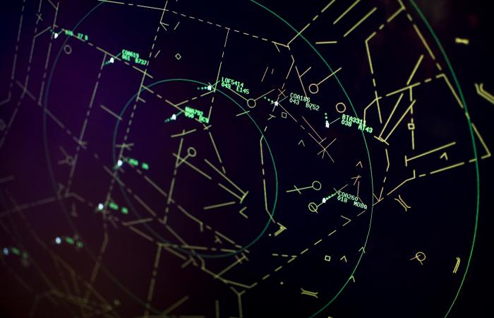 painel de controlo aéreo
