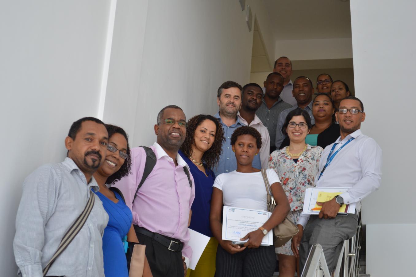 2016 — On July 11 and 12, a Training Course in Competition Law and Economics was held in Cidade da Praia, organized by the Cape Verde Civil Aviation Agency (AAC), with participants from various sectoral agencies.